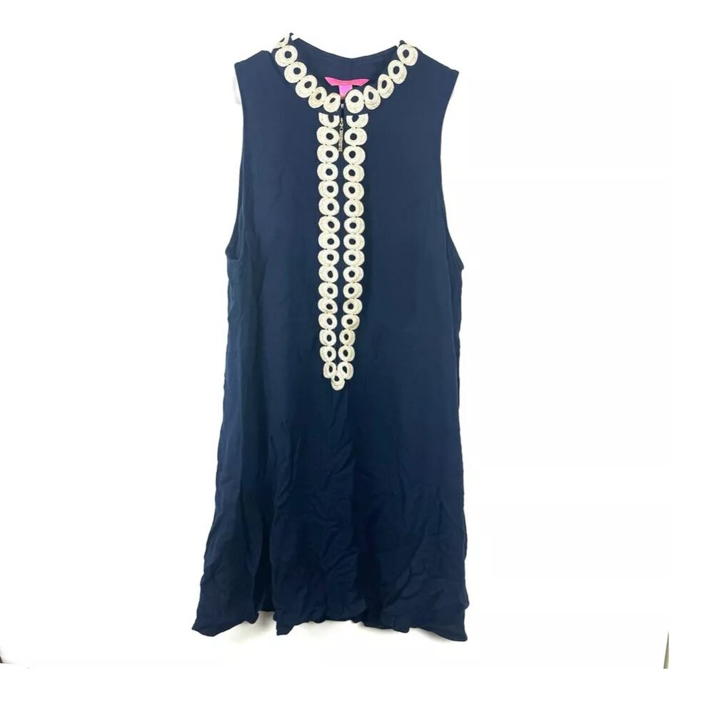 Lilly Pulitzer Women’s Jane Shift Dress Navy 16 - Picture 1 of 3